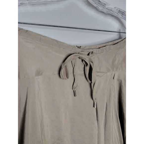 Les Copains Taupe High Low A-Line Knee Length Skirt Women's XL - Picture 3 of 10
